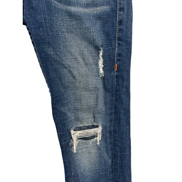 True Religion Stella Distressed Womens Jeans Size 30 Medium Wash Cotton Blend - Picture 6 of 6